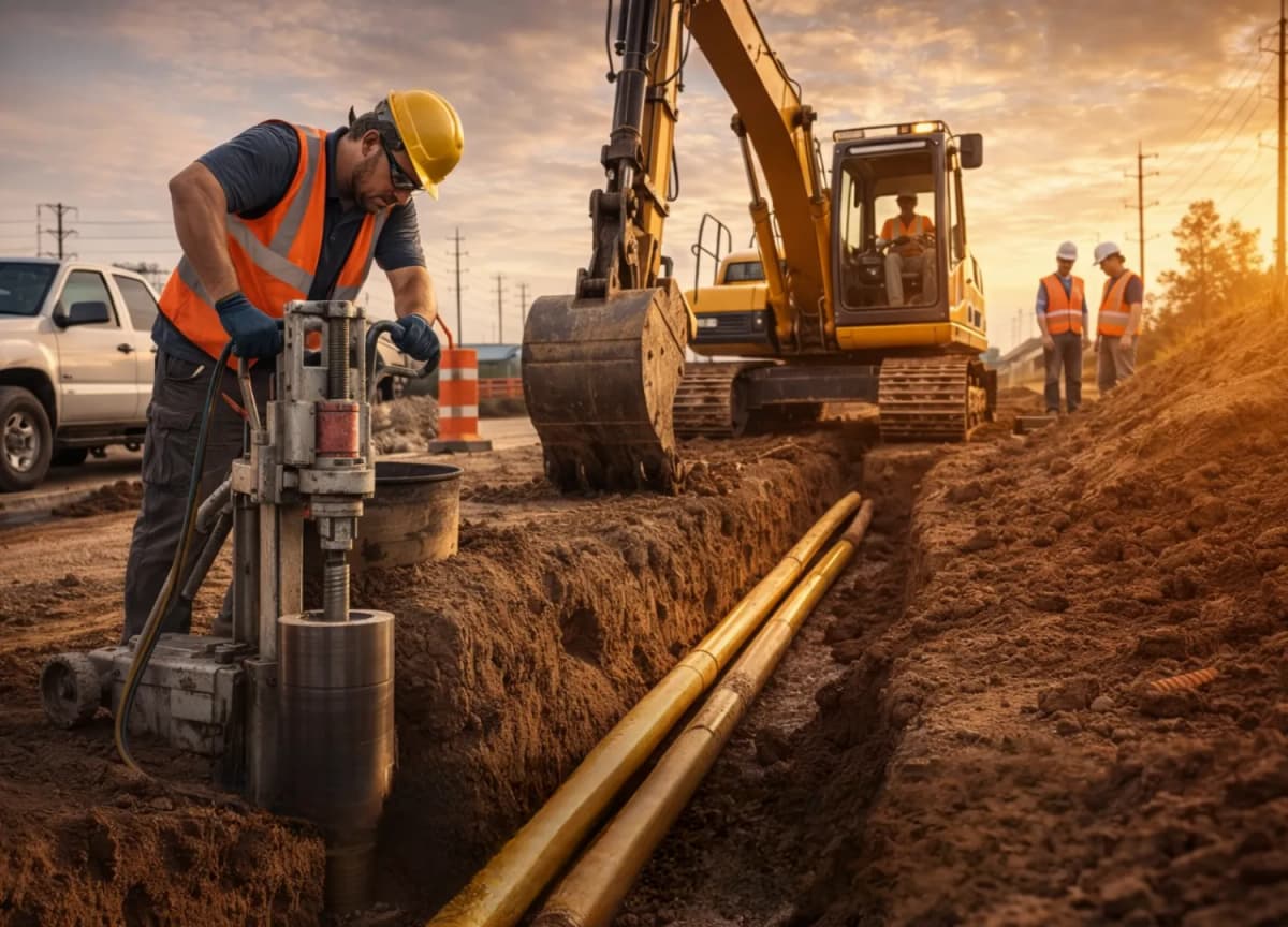 Service Lines Coring And Ditching